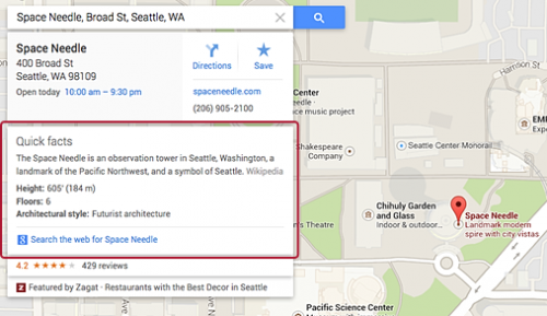 Quick Facts и Instahood — расширение возможностей сервиса Google Maps - «Интернет»