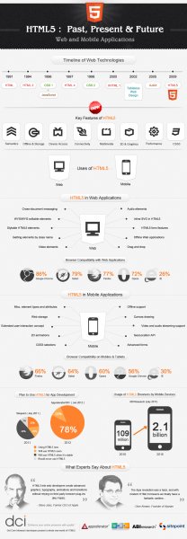 10 полезных примеров инфографики о HTML5 - «Верстка»