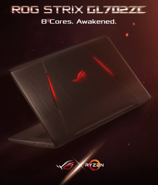 ASUS ROG Strix GL702ZC: ноутбук с настольными Ryzen и Radeon выходит на рынок - «Новости сети»