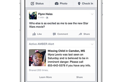 Facebook окажет помощь в поиске пропавших детей - «Интернет»