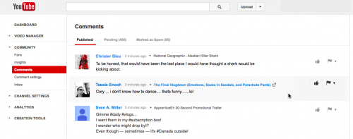В YouTube вернётся старый раздел управления комментариями - «Интернет»