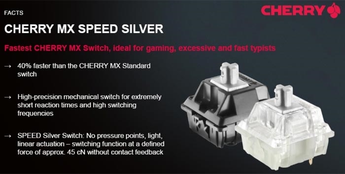 Silver speed. Свитчи MX Speed Silver. Cherry MX Speed Silver свитчи. Cherry MX Speed Silver хар-ки. Свитчи для механической клавиатуры Speed Silver.