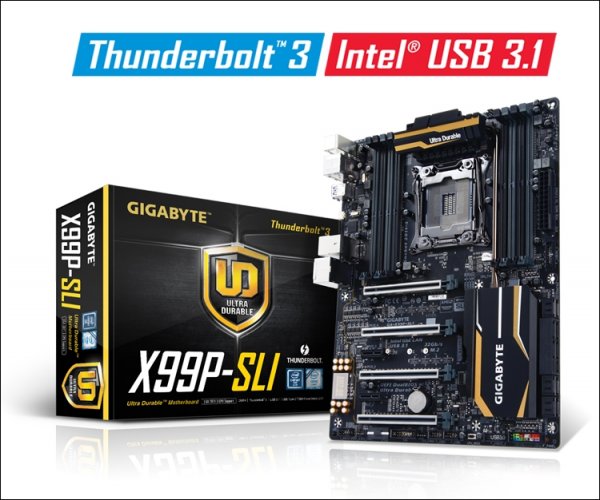 Gigabyte X99P-SLI: материнская плата с поддержкой Thunderbolt 3 - «Новости сети»