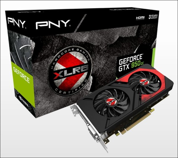 PNY GeForce GTX 960 и 950 XLR8 OC Gaming: видеокарты с заводским разгоном - «Новости сети»