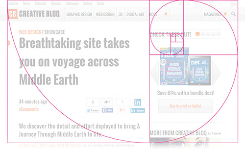 Принцип золотого сечения в дизайне сайтов - «Веб-дизайн»
