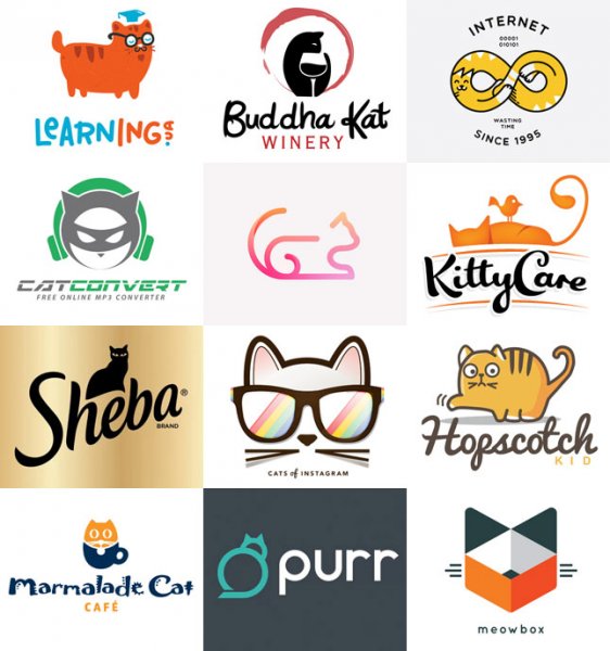 Логотипы с котами и кошками для вдохновения - «Веб-дизайн»
