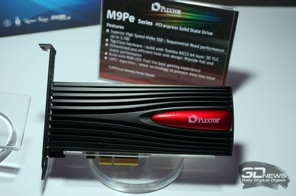 Computex 2017: Plextor представила M9Pe - новый флагманский NVMe SSD - «Новости сети»