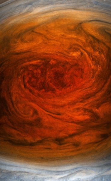 Фото дня: Большое красное пятно на Юпитере крупным планом - «Новости сети»