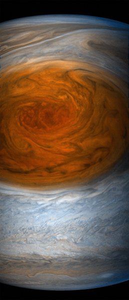 Фото дня: Большое красное пятно на Юпитере крупным планом - «Новости сети»