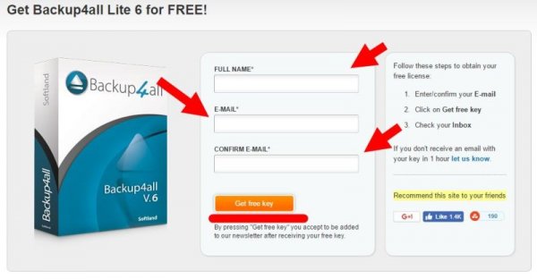 Как получить утилиту Backup4all Lite бесплатно! - «Windows»