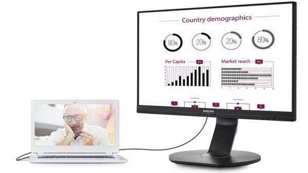 Монитор Philips 241B7QUPEB оснащён концентратором USB 3.0 и Ethernet-портом - «Новости сети»