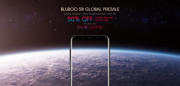 С 1 августа смартфон Bluboo S8 можно будет купить за $75 вместо $180 - «Новости сети»
