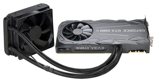 Видеокарта EVGA GeForce GTX 1080 Ti FTW3 Hybrid имеет два охладителя - «Новости сети»