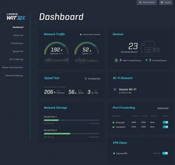 Linksys представила игровой маршрутизатор на основе технологий Rivet Networks - «Новости сети»