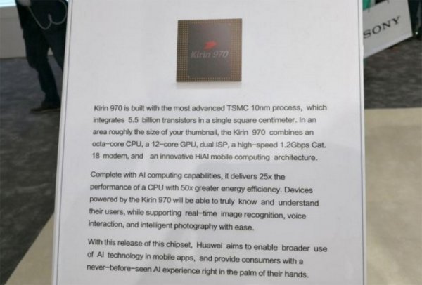 IFA 2017: процессор Kirin 970 поддерживает скорость в 1,2 Гбит/с в LTE-сетях - «Новости сети»