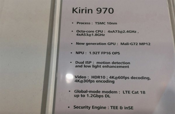 IFA 2017: процессор Kirin 970 поддерживает скорость в 1,2 Гбит/с в LTE-сетях - «Новости сети»