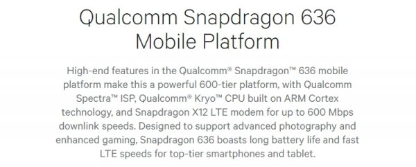 Чип Snapdragon 636 получил восемь ядер Kryo 260 и ускоритель Adreno 509 - «Новости сети»