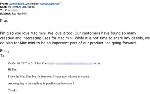 Глава Apple обещает, что Mac Mini будет важной частью семейства Mac - «Новости сети»