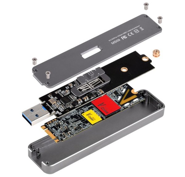Корпус SilverStone MS09C превратит накопитель М.2 в карманный SSD - «Новости сети»