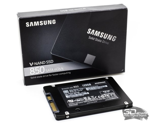 SSD-накопитель Samsung 850 ёмкостью 120 Гбайт выходит в продажу - «Новости сети»