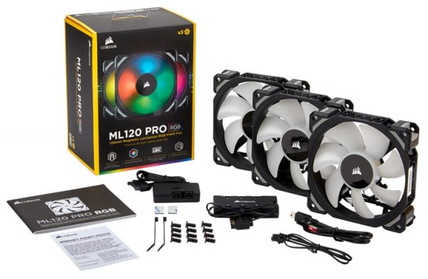 Corsair ML PRO RGB: корпусные вентиляторы с технологией магнитной левитации - «Новости сети»