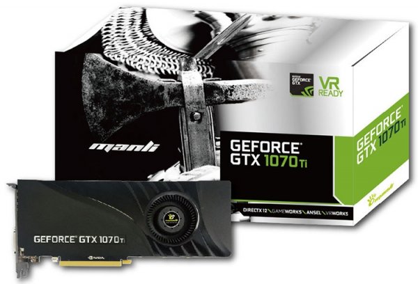 Модели Manli GeForce GTX 1070 Ti различаются кулерами - «Новости сети»