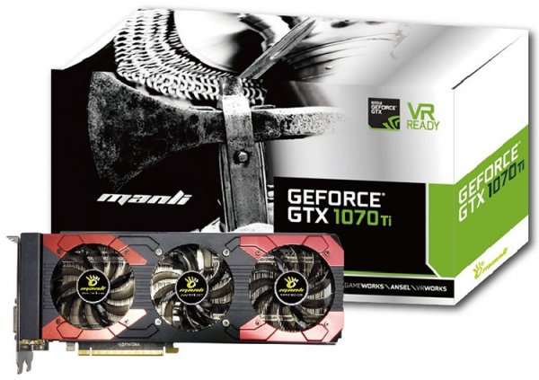 Модели Manli GeForce GTX 1070 Ti различаются кулерами - «Новости сети»