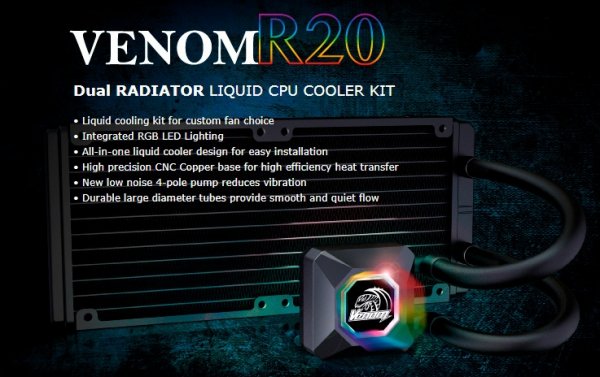 Новые СЖО Akasa Venom R10/R20 будут поставляться без вентиляторов - «Новости сети»