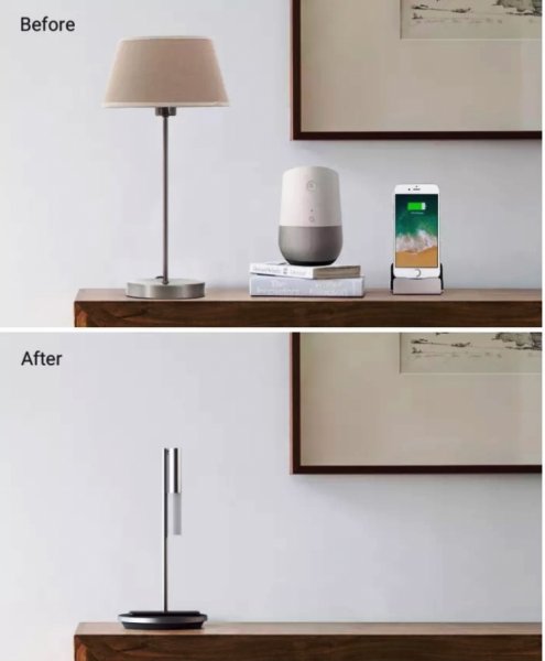 Olie Lamp — светильник в стиле Hi-Tech с поддержкой голосового управления и Qi-станцией - «Новости сети»