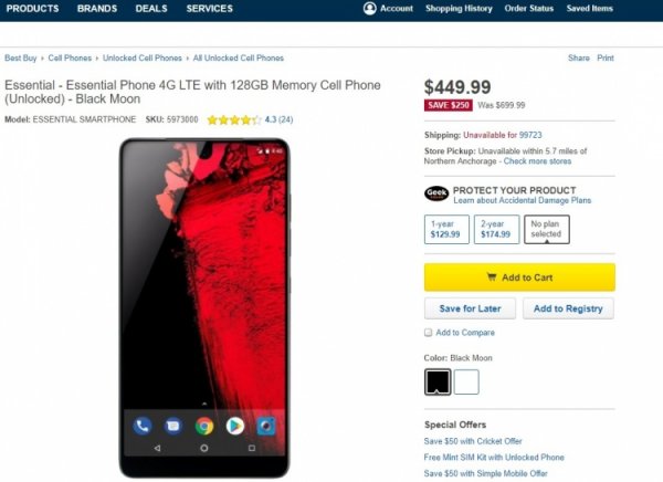 Смартфон Essential Phone подешевел до $450 и стал одним из самых привлекательных флагманов - «Новости сети»