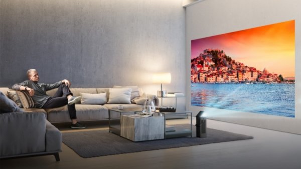 4K-проектор LG способен выводить на стену 150-дюймовую картинку - «Новости сети»