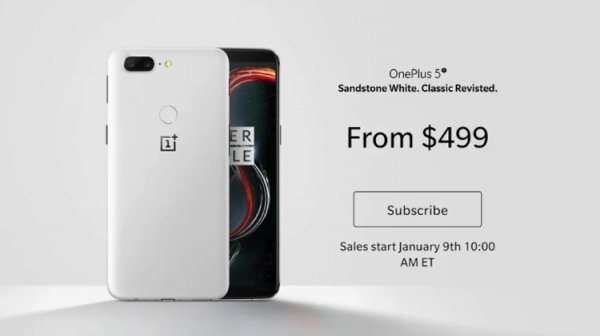 Дебютировал смартфон OnePlus 5T Sandstone White Limited Edition - «Новости сети»