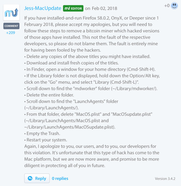 Скрытый майнер для macOS распространился через компрометацию MacUpdate - «Новости»