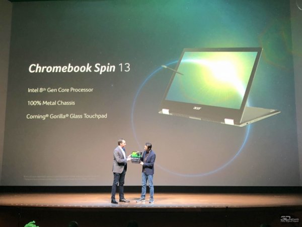 Новые хромбуки Acer — 15” ноутбук-трансформер Chromebook Spin 15 и две 13” модели для бизнеса - «Новости сети»