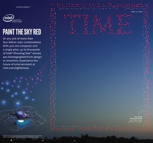 Intel устроила очередную техно-иллюминацию и попала на обложку TIME - «Новости сети»