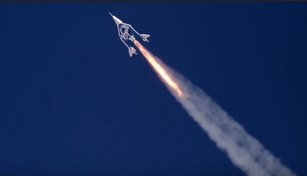 Видео дня: второй запуск суборбитального ракетоплана VSS Unity - «Новости сети»