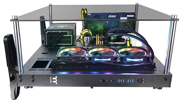 Корпус Thermaltake Core P5 TG Ti можно крепить на стену - «Новости сети»