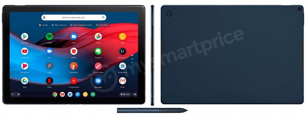 На изображениях планшета Google Pixel Slate виден порт USB-C и круглые клавиши - «Новости сети»