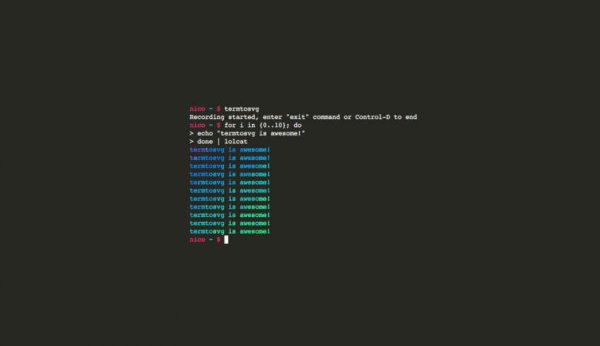 WWW: termtosvg — утилита для записи происходящего в терминале в виде SVG - «Новости»