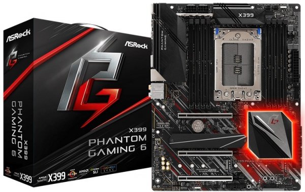ASRock представила плату X399 Phantom Gaming 6 с поддержкой не всех Ryzen Threadripper - «Новости сети»