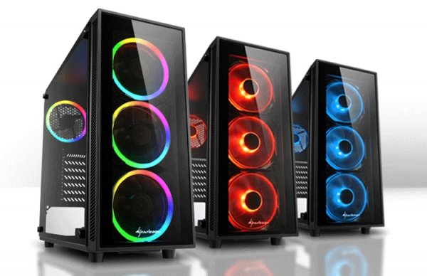 Корпус Sharkoon TG4 оснащён четырьмя вентиляторами - «Новости сети»