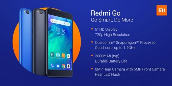 Смартфон Redmi Go начального уровня обойдётся в €80 - «Новости сети»