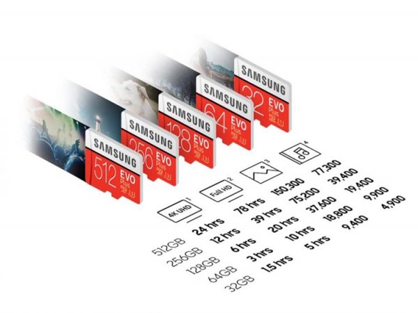 Ёмкость карт памяти Samsung microSDXC EVO Plus достигает 512 Гбайт - «Новости сети»