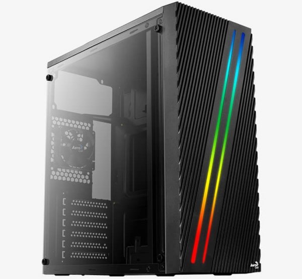 Фронтальную панель корпуса Aerocool Streak рассекают две RGB-полосы - «Новости сети»