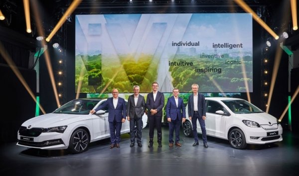 Skoda представила первые электрический и гибридный автомобили под новым брендом iV - «Новости сети»