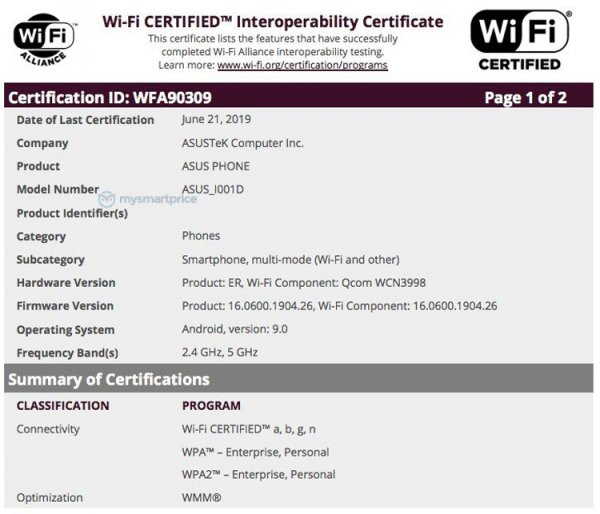 Загадочный смартфон ASUS прошёл сертификацию - «Новости сети»