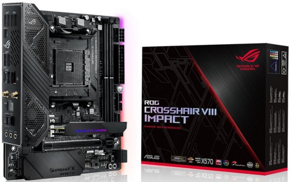 ASUS ROG Crosshair VIII Impact: компактная плата для мощных систем на Ryzen 3000 - «Новости сети»