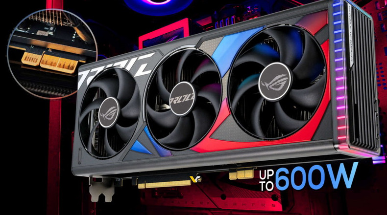 ASUS представила GeForce RTX 4090 и RTX 4070 Ti Super без привычных разъёмов питания, а также особую материнскую плату для них - «Новости сети»